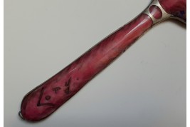 Life in pink and Egyptomania, fixed fan by Coty circa 1914