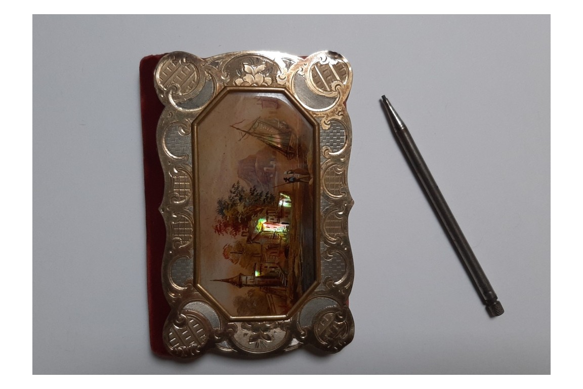 The sunset on the bay, 19th century notebook