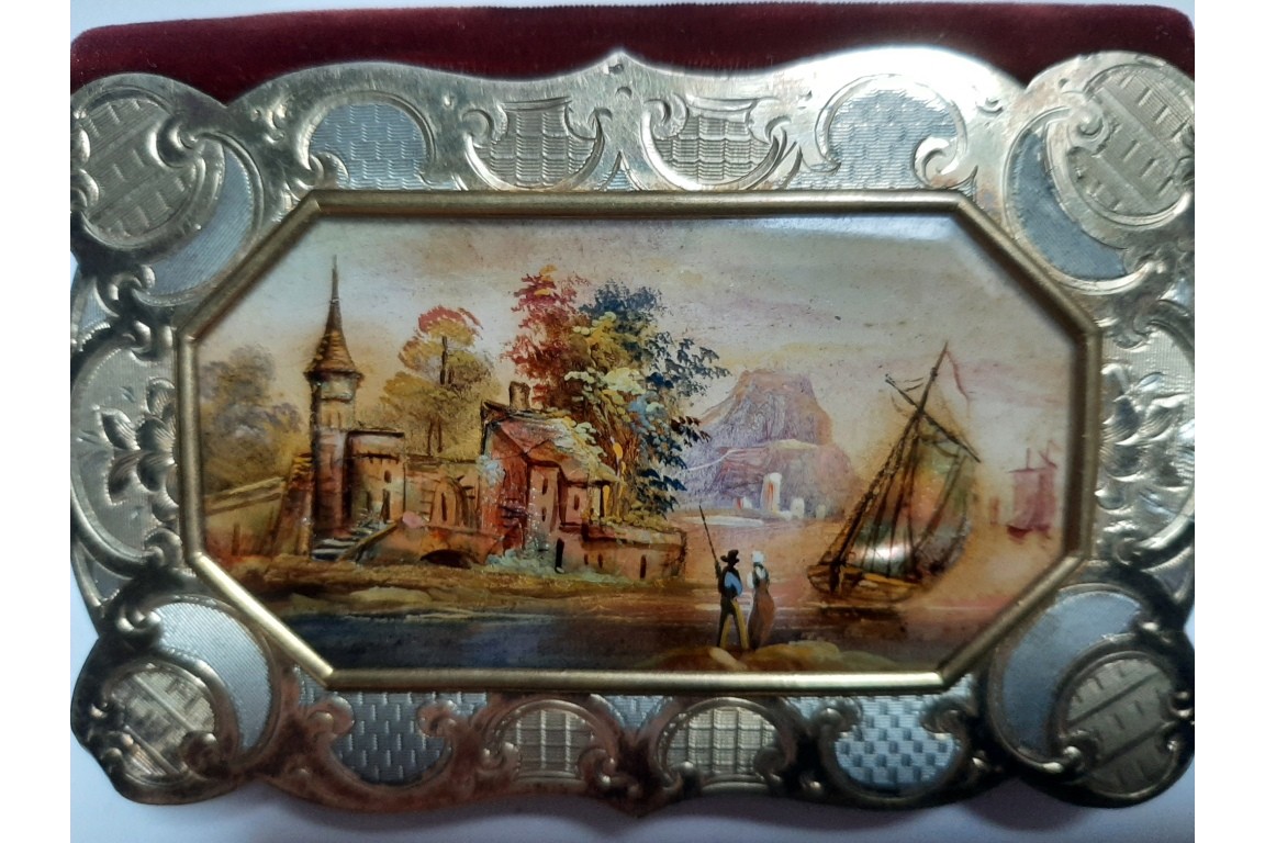 The sunset on the bay, 19th century notebook