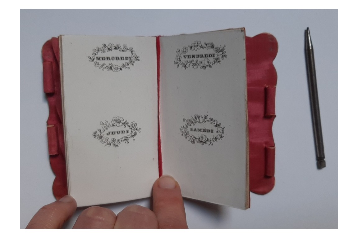 The sunset on the bay, 19th century notebook