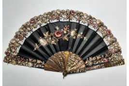 Flowers, fan around 1880