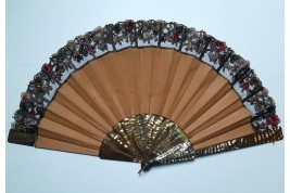 Flowers, fan around 1880