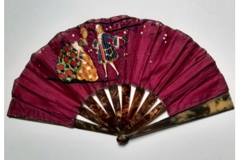 The marquis at the party, Art Deco fan