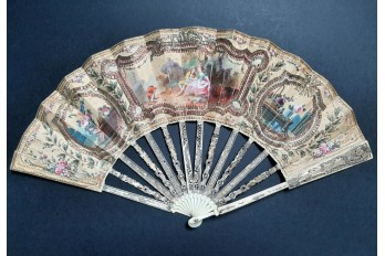 The colors of love in the 18th century, fan around 1775