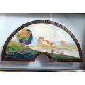 Symbolist hill, fan leaf XXth century