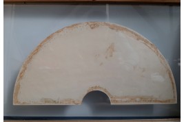 Symbolist hill, fan leaf XXth century