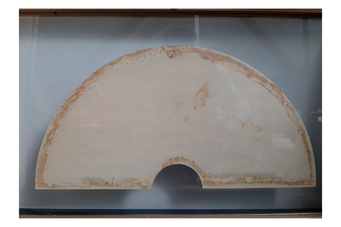 Symbolist hill, fan leaf XXth century