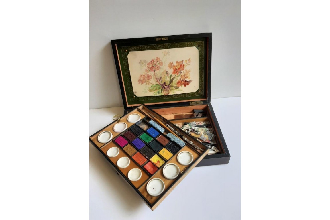 Coffret de peintre, Bourgeois Ainé, fin XIXème siècle