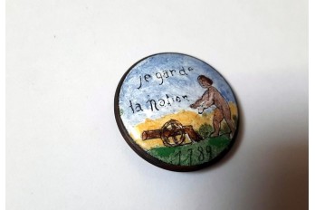 Je garde la nation 1789. Bouton commémoratif de la Révolution Française