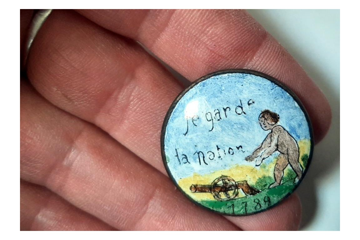 French Revolution commemorative button