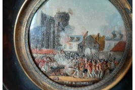 Storming of the Bastille, 19th century miniature