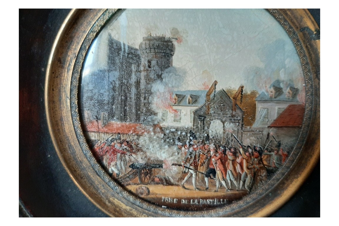 Storming of the Bastille, 19th century miniature