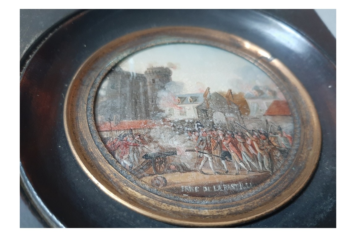 Storming of the Bastille, 19th century miniature