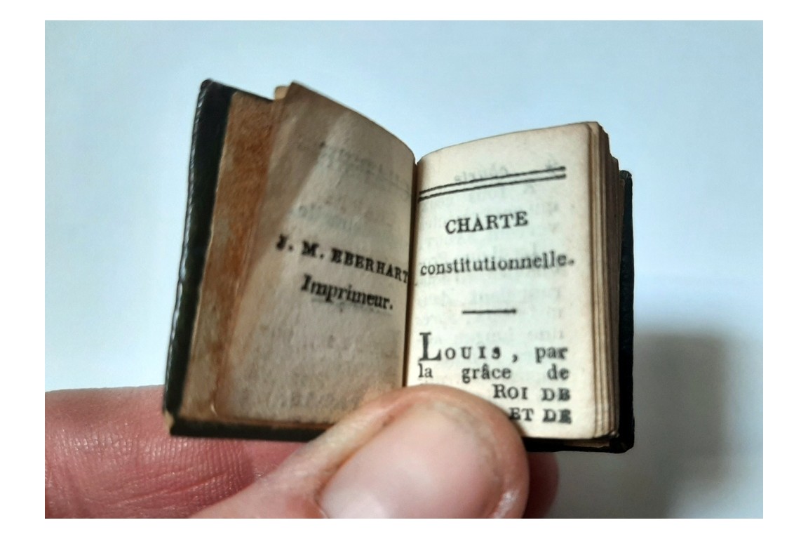 La Charte constitutionnelle du 4 juin 1814, livre minuscule