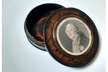 Louis XVI et Necker, tabatière fin XVIIIème siècle