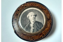 Louis XVI et Necker, tabatière fin XVIIIème siècle