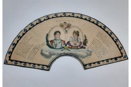 Napoleon and Marie-Louise, fan leaf circa 1810