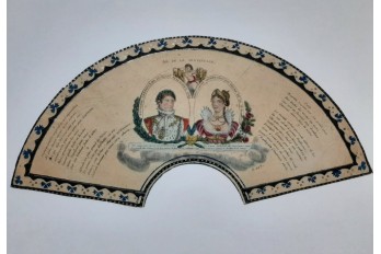 Napoleon and Marie-Louise, fan leaf circa 1810