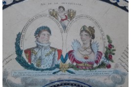 Napoleon and Marie-Louise, fan leaf circa 1810