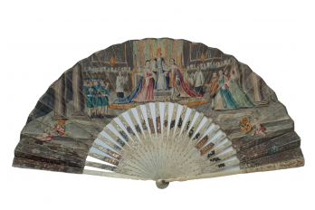 The wedding of Leopold II of Austria and Marie-Louise of Spain, fan circa 1765