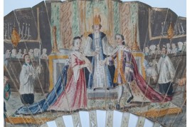 Mariage de Léopold II d'Autriche et Marie-Louise d'Espagne, éventail vers 1765
