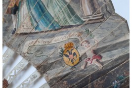 Mariage de Léopold II d'Autriche et Marie-Louise d'Espagne, éventail vers 1765