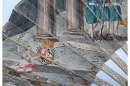 Mariage de Léopold II d'Autriche et Marie-Louise d'Espagne, éventail vers 1765
