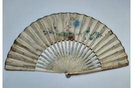 Mariage de Léopold II d'Autriche et Marie-Louise d'Espagne, éventail vers 1765