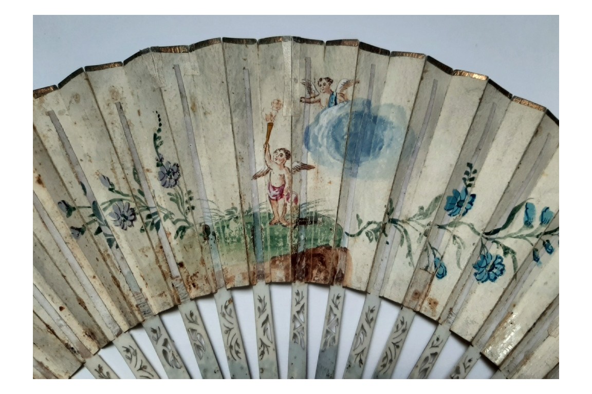 Mariage de Léopold II d'Autriche et Marie-Louise d'Espagne, éventail vers 1765