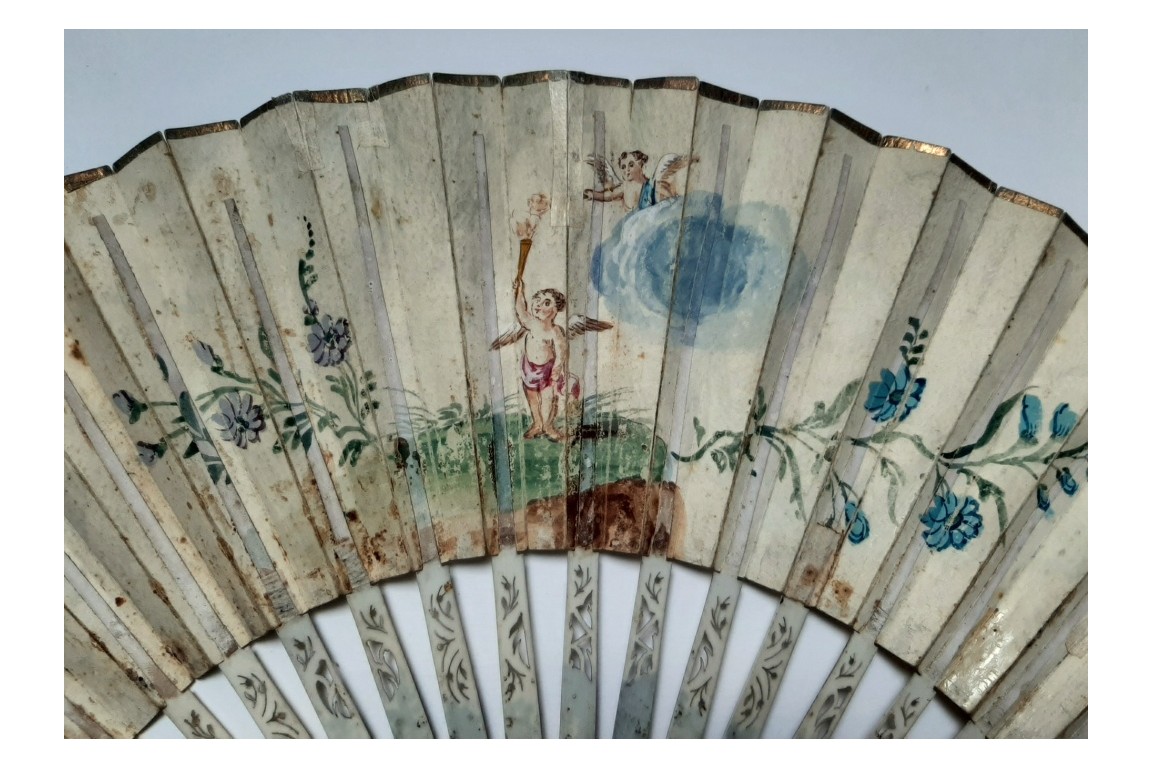 The wedding of Leopold II of Austria and Marie-Louise of Spain, fan circa 1765