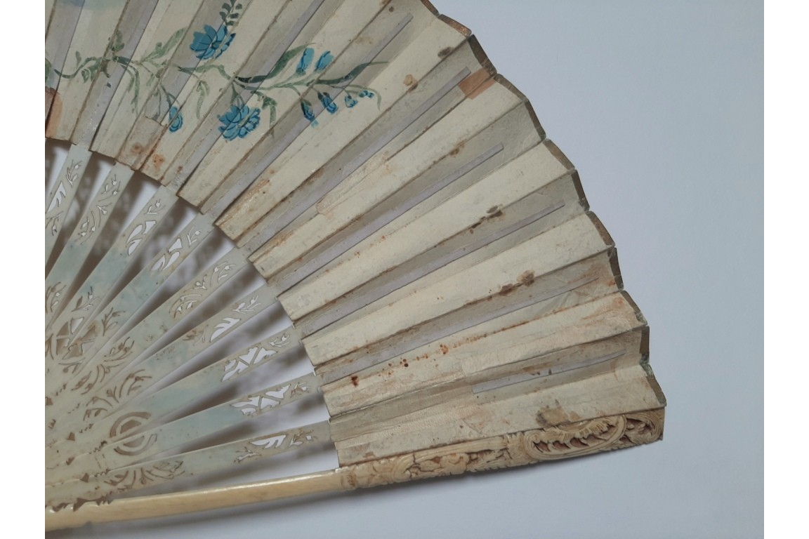 Mariage de Léopold II d'Autriche et Marie-Louise d'Espagne, éventail vers 1765