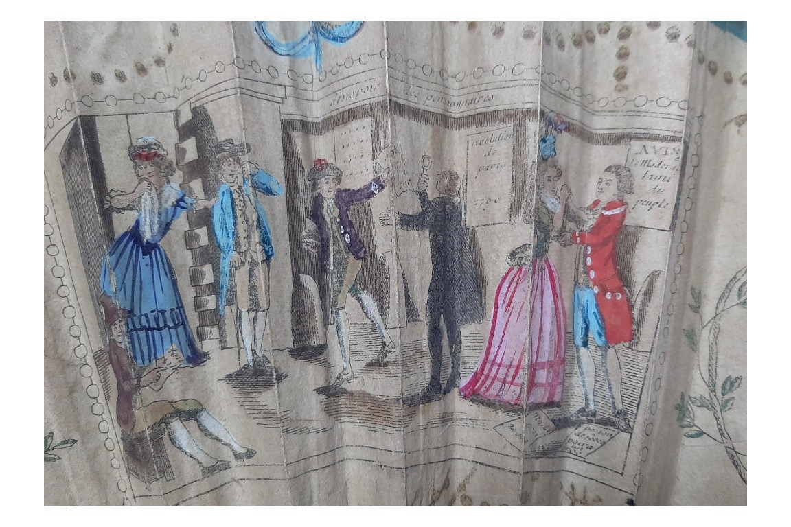 The boarders' despair, revolutionary fan circa 1790