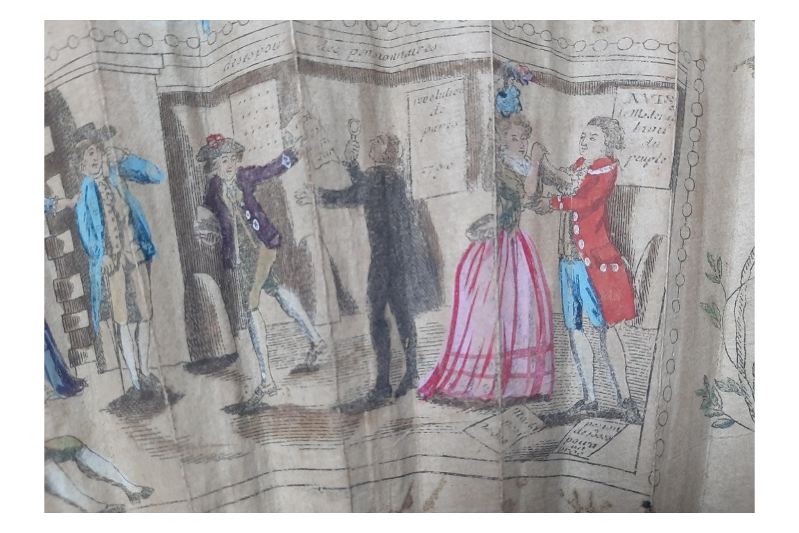 The boarders' despair, revolutionary fan circa 1790