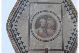 L'Empereur Léopold II et Marie-Louise d'Espagne, écran début XIXème
