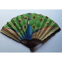 Peacock by Thomasse, fan circa 1900-1910