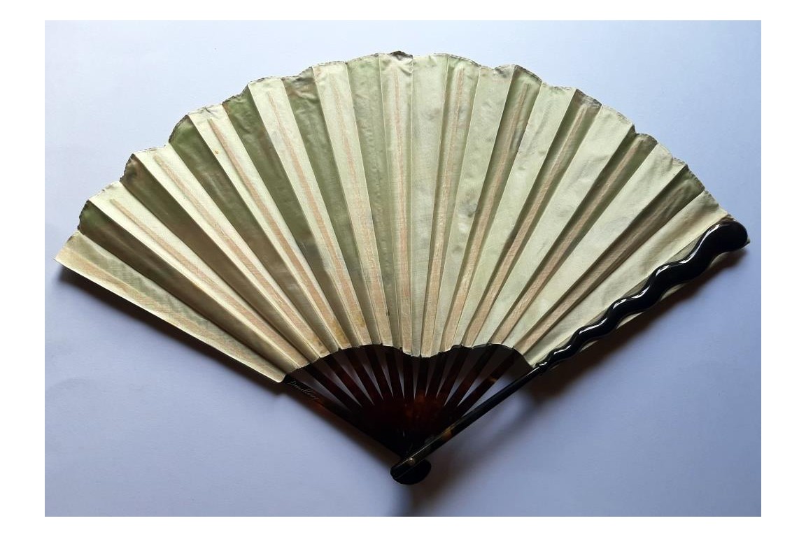 Le paon de Thomasse, éventail vers 1900-1910