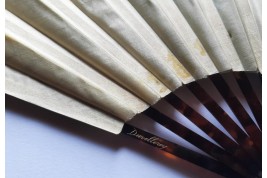 Le paon de Thomasse, éventail vers 1900-1910