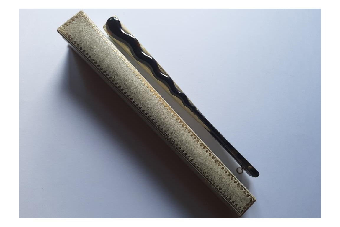 Le paon de Thomasse, éventail vers 1900-1910