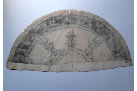 Diana the Huntress, early 19th century fan leaf