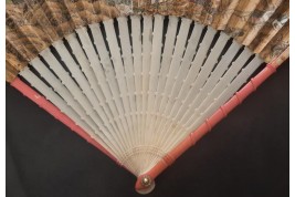 Shells and sturgeons, fan circa 1720-30