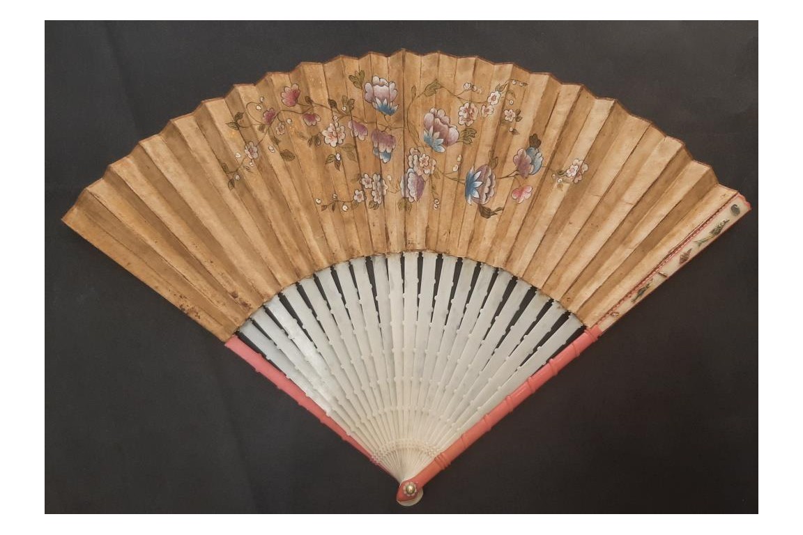 Shells and sturgeons, fan circa 1720-30