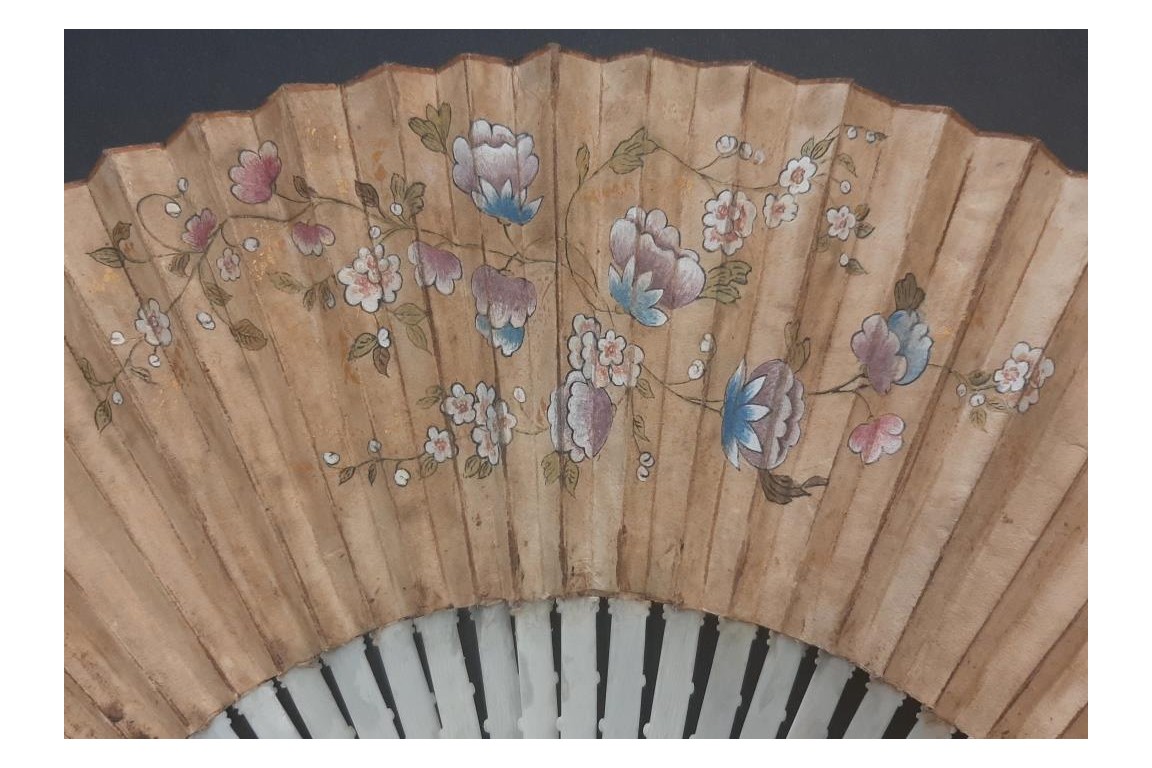 Shells and sturgeons, fan circa 1720-30