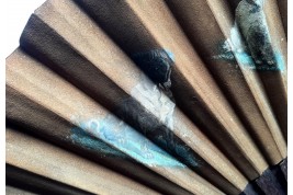 Les cinq chiens de Rodeck à Vienne, éventail vers 1880-1900