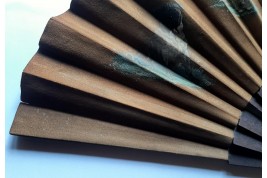 Les cinq chiens de Rodeck à Vienne, éventail vers 1880-1900