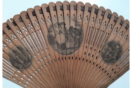 Dancing bear, late 18th century fan