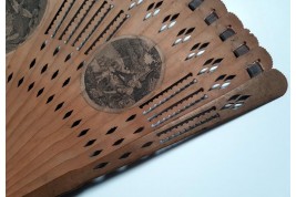 Dancing bear, late 18th century fan