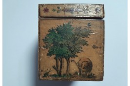 The animals of Port Mahon, parfum box, 18th century