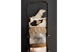 Dog, needle case, early 19th century