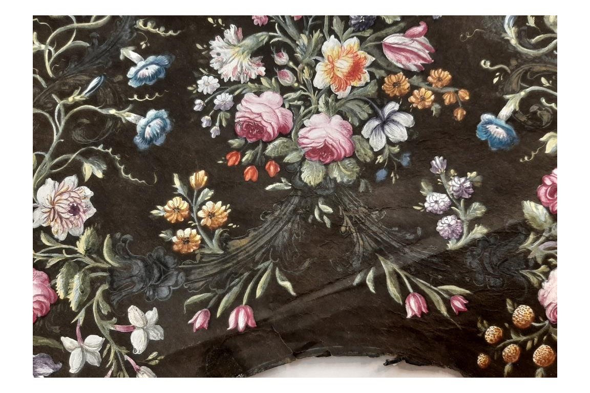 The triumph of Flora, fan leaf, late 17th century