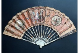 De paille et de plume, éventail vers 1770-80